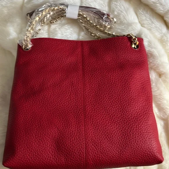 NORDSTROM BEEKMAN RED Jester Chain crossbody NWT - Picture 4 of 5